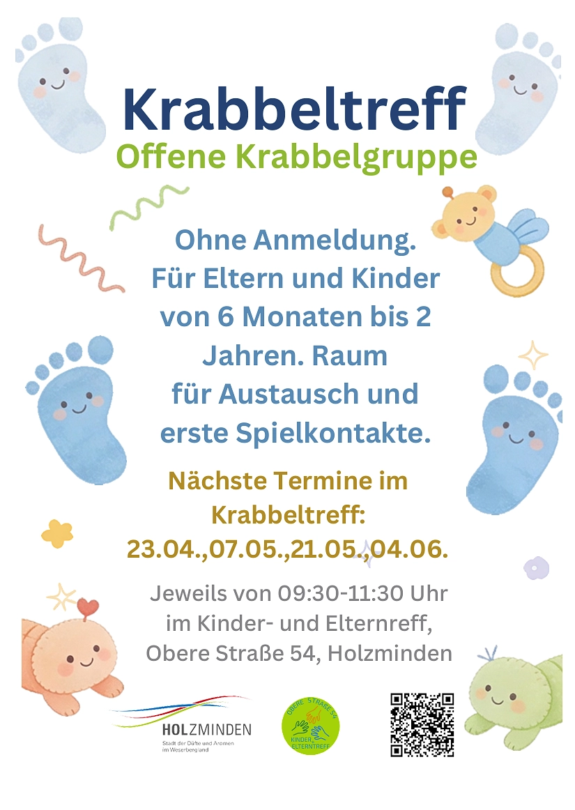 Krabbeltreff bis Sommerferien.png Krabbeltreff bis Sommerferien © Stadt Holzminden