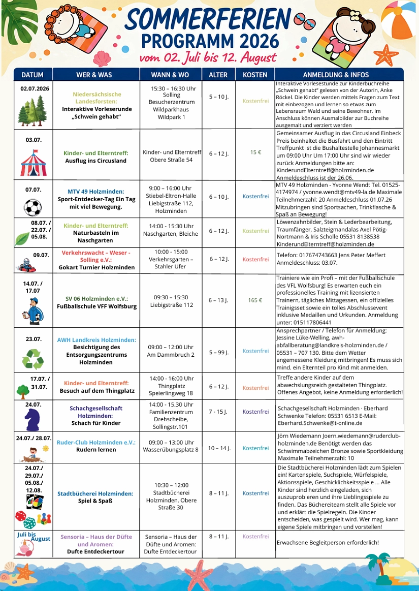 Sommerferienprogramm 2026 3.png Sommerferienprogramm 2026 3 © Stadt Holzminden